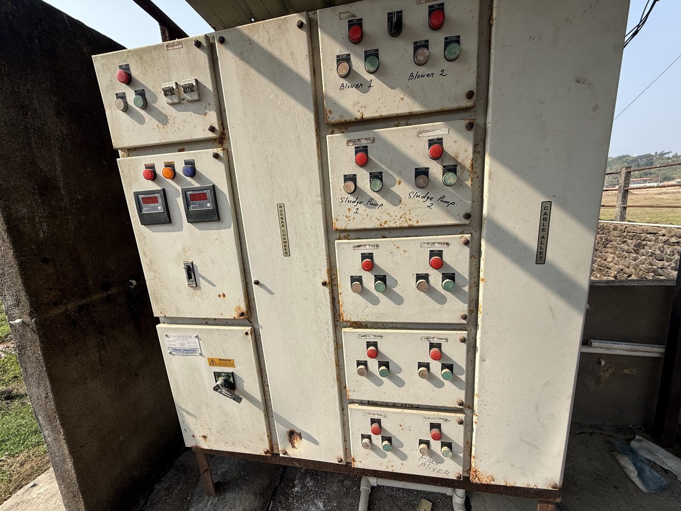 The plant's control panel.